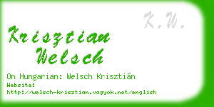 krisztian welsch business card